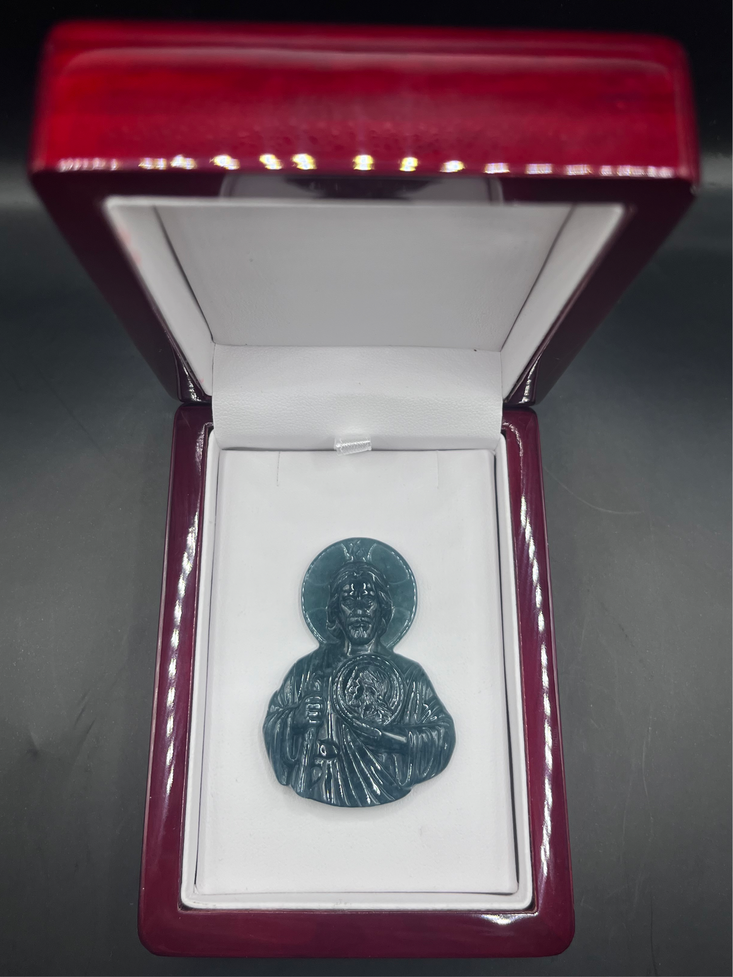 St Jude Jade Pendant