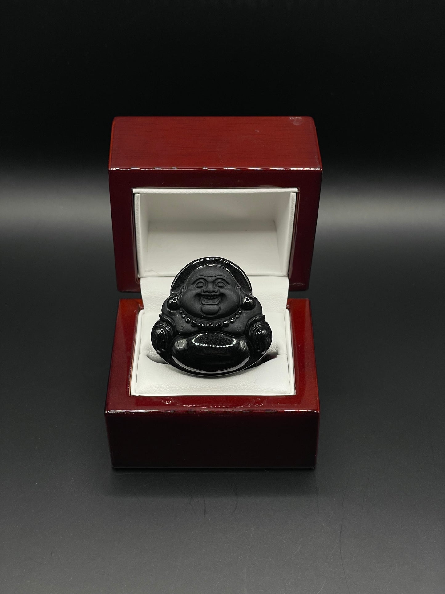 Black Laughing Buddha