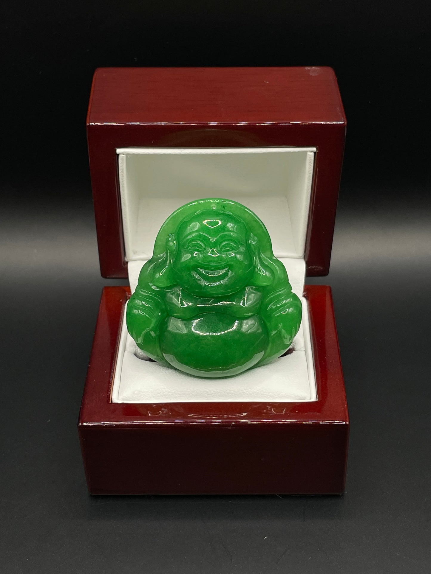 Green Laughing Buddha