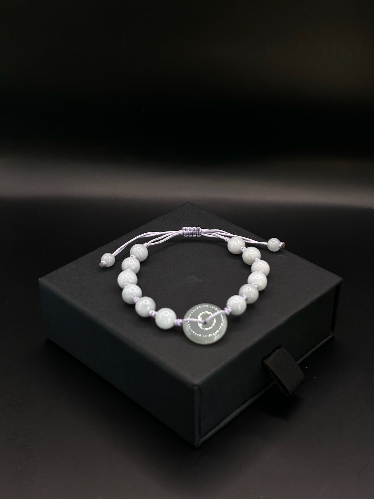 White Lavender Donut Bracelet